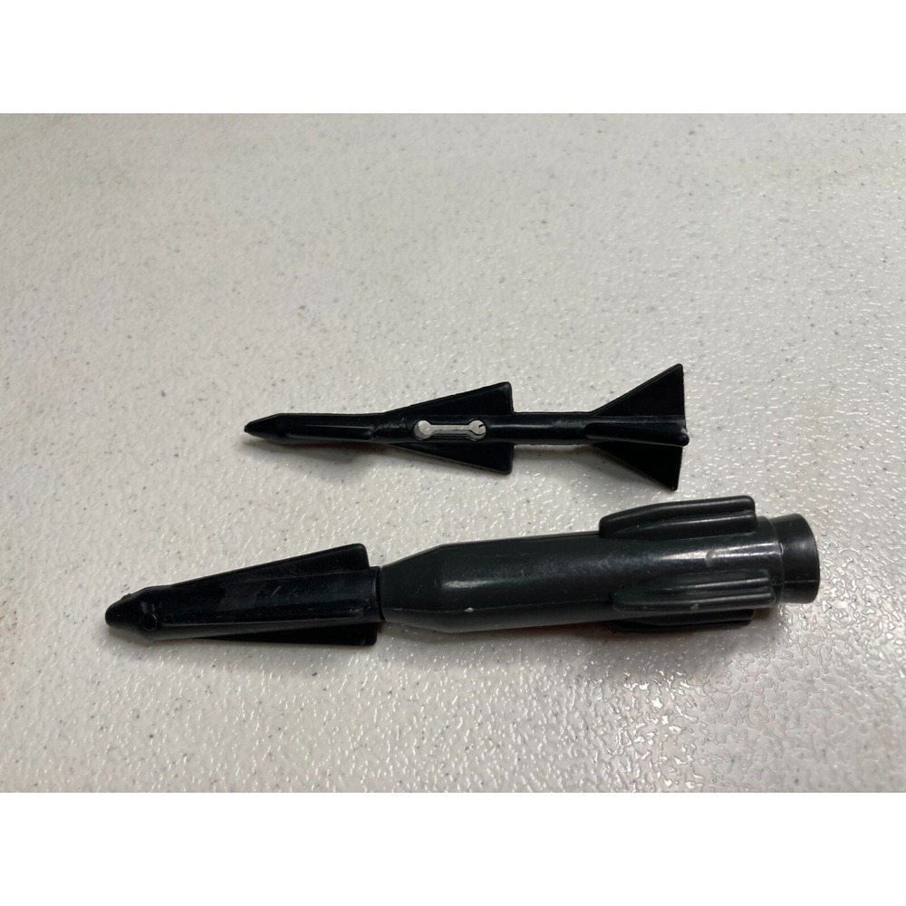 Vintage 1984 GI Joe Cobra Rattler Range Missile Rocket Lot of 2 Part ARAH Hasbro